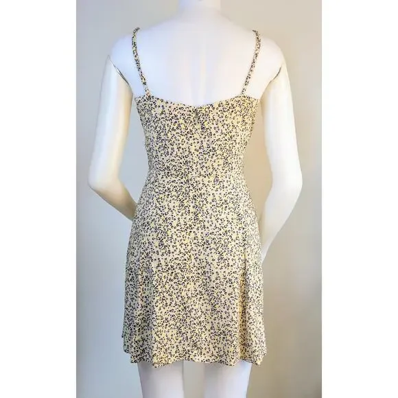 Calvin Klein Skater Minidress Sundress Medium Beige Black Leopard Print NEW - Picture 9 of 12